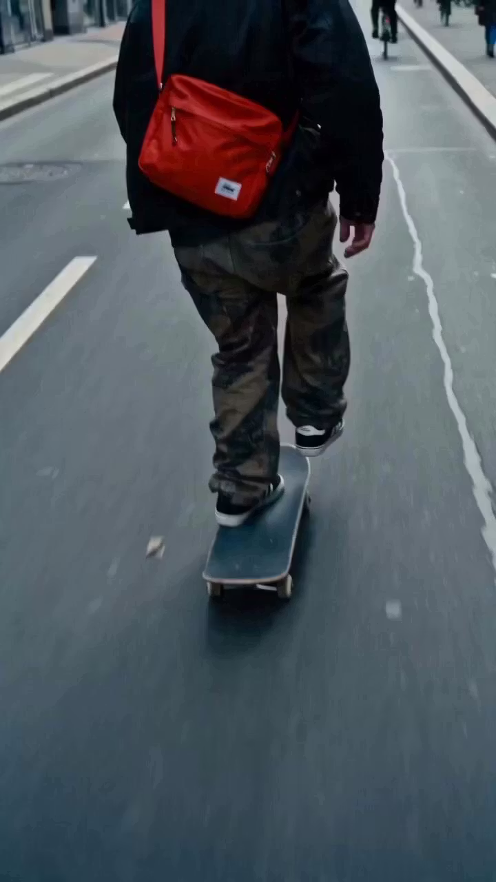Urban Skateboard Tracking Shot — Wan 3.0 AI video example on WanMax